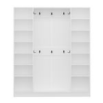 Casa si Gradina - Mobilier - Organizare si depozitare - Cuiere - Cuier hol Hanah Home, PAL melaminat, 180 x 35 x 210 cm, alb, 506MNR3804 - Infinity.ro