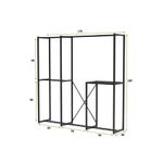 Casa si Gradina - Mobilier - Organizare si depozitare - Cuiere - Cuier metalic Hanah Home, metal, 170 x 40 x 180 cm, negru, 540MDR1701 - Infinity.ro