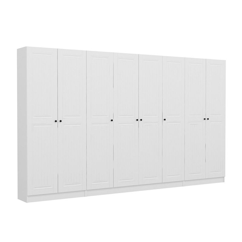 Casa si Gradina - Mobilier - Organizare si depozitare - Cuiere - Cuier hol Hanah Home, PAL melaminat, 360 x 35 x 210 cm, alb, 506MNR3225 - Infinity.ro