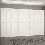 Casa si Gradina - Mobilier - Organizare si depozitare - Cuiere - Cuier hol Hanah Home, PAL melaminat, 360 x 35 x 210 cm, alb, 506MNR3225 - Infinity.ro