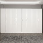 Casa si Gradina - Mobilier - Organizare si depozitare - Cuiere - Cuier hol Hanah Home, PAL melaminat, 360 x 35 x 210 cm, alb, 506MNR3325 - Infinity.ro