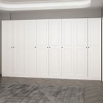 Casa si Gradina - Mobilier - Organizare si depozitare - Cuiere - Cuier hol Hanah Home, PAL melaminat, 360 x 35 x 210 cm, alb, 506MNR3225 - Infinity.ro