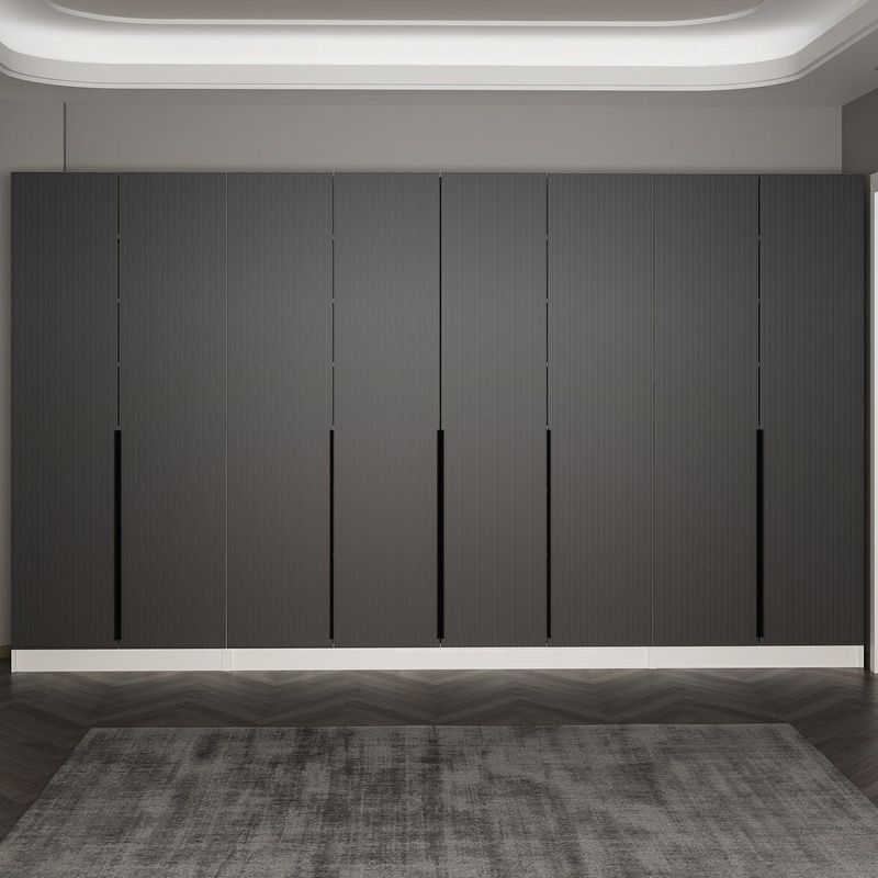 Casa si Gradina - Mobilier - Organizare si depozitare - Cuiere - Cuier hol Hanah Home, PAL melaminat, 360 x 35 x 210 cm, antracit, 506MNR3247 - Infinity.ro