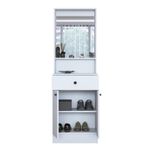 Casa si Gradina - Mobilier - Organizare si depozitare - Cuiere - Cuier hol Hanah Home, PAL melaminat, 60 x 35.5 x 182.8 cm, alb, 893RAN1730 - Infinity.ro