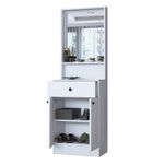 Casa si Gradina - Mobilier - Organizare si depozitare - Cuiere - Cuier hol Hanah Home, PAL melaminat, 60 x 35.5 x 182.8 cm, alb, 893RAN1730 - Infinity.ro