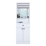 Casa si Gradina - Mobilier - Organizare si depozitare - Cuiere - Cuier hol Hanah Home, PAL melaminat, 60 x 35.5 x 182.8 cm, alb, 893RAN1730 - Infinity.ro