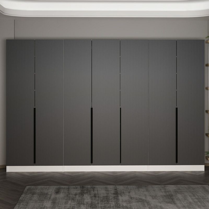 Casa si Gradina - Mobilier - Organizare si depozitare - Cuiere - Cuier hol Hanah Home, PAL melaminat, 315 x 35 x 210 cm, antracit, 506MNR3245 - Infinity.ro