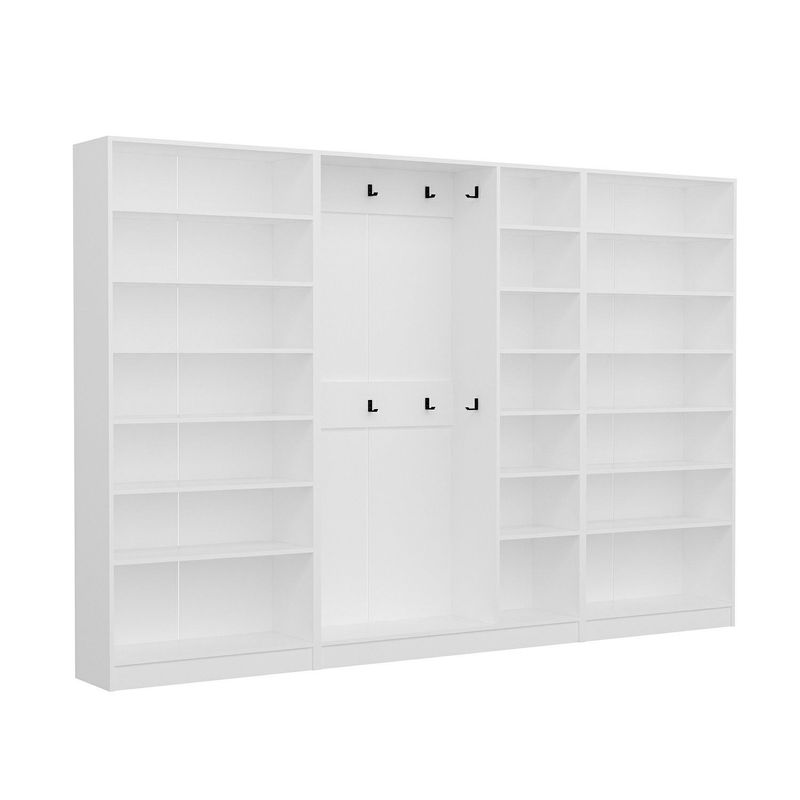 Casa si Gradina - Mobilier - Organizare si depozitare - Cuiere - Cuier hol Hanah Home, PAL melaminat, 315 x 35 x 210 cm, alb, 506MNR3223 - Infinity.ro