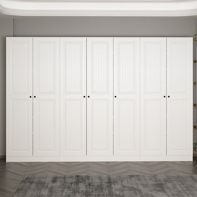 Casa si Gradina - Mobilier - Organizare si depozitare - Cuiere - Cuier hol Hanah Home, PAL melaminat, 315 x 35 x 210 cm, alb, 506MNR3223 - Infinity.ro