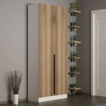 Casa si Gradina - Mobilier - Organizare si depozitare - Cuiere - Cuier hol Hanah Home, PAL melaminat, 90 x 35 x 210 cm, nuc, 506MNR3250 - Infinity.ro