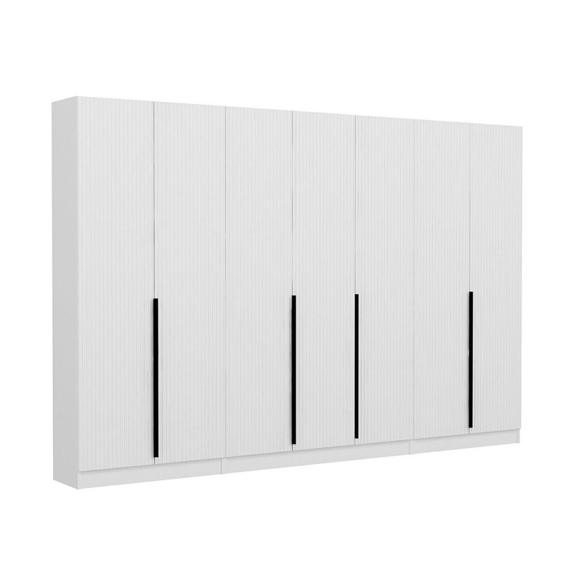 Casa si Gradina - Mobilier - Organizare si depozitare - Cuiere - Cuier hol Hanah Home, PAL melaminat, 315 x 35 x 210 cm, alb, 506MNR3234 - Infinity.ro