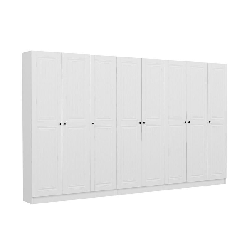 Casa si Gradina - Mobilier - Organizare si depozitare - Cuiere - Cuier hol Hanah Home, PAL melaminat, 360 x 35 x 210 cm, alb, 506MNR3226 - Infinity.ro