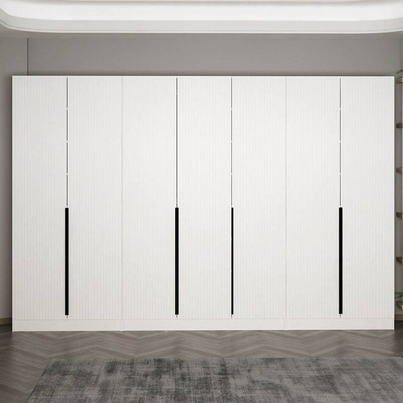Casa si Gradina - Mobilier - Organizare si depozitare - Cuiere - Cuier hol Hanah Home, PAL melaminat, 315 x 35 x 210 cm, alb, 506MNR3234 - Infinity.ro