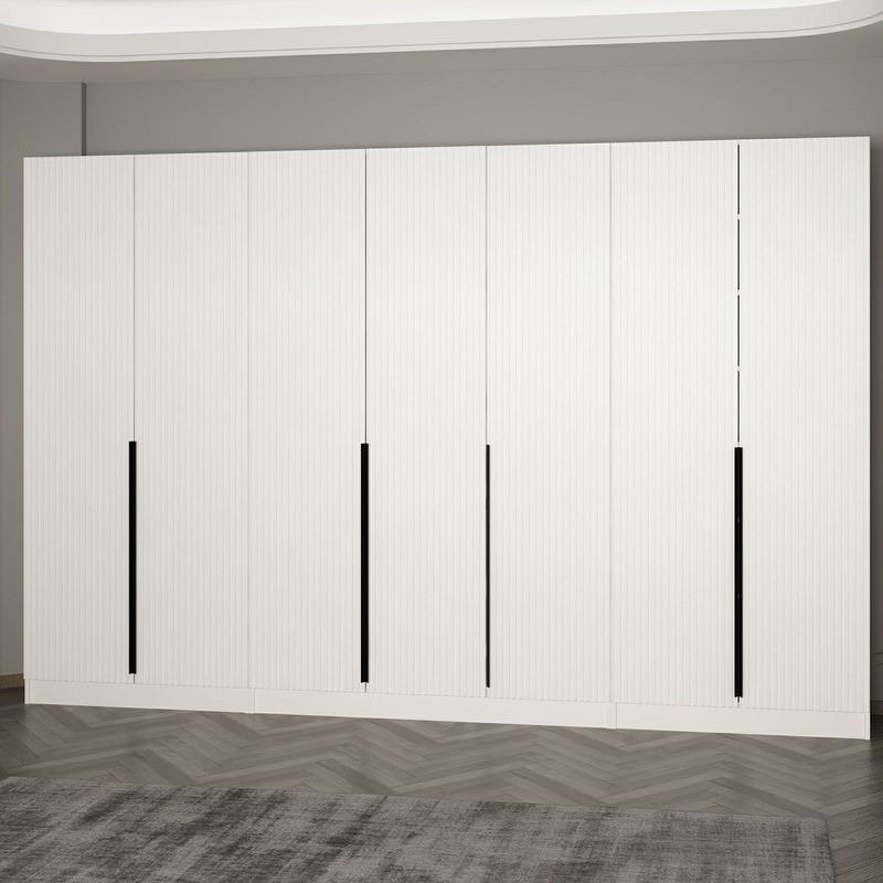 Casa si Gradina - Mobilier - Organizare si depozitare - Cuiere - Cuier hol Hanah Home, PAL melaminat, 315 x 35 x 210 cm, alb, 506MNR3234 - Infinity.ro