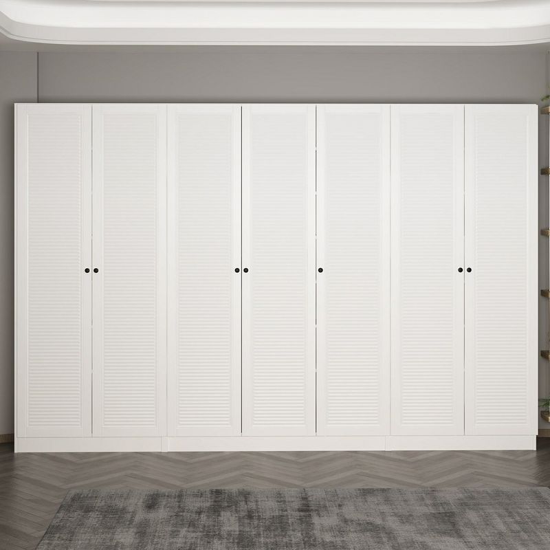Casa si Gradina - Mobilier - Organizare si depozitare - Cuiere - Cuier hol Hanah Home, PAL melaminat, 315 x 35 x 210 cm, alb, 506MNR3323 - Infinity.ro