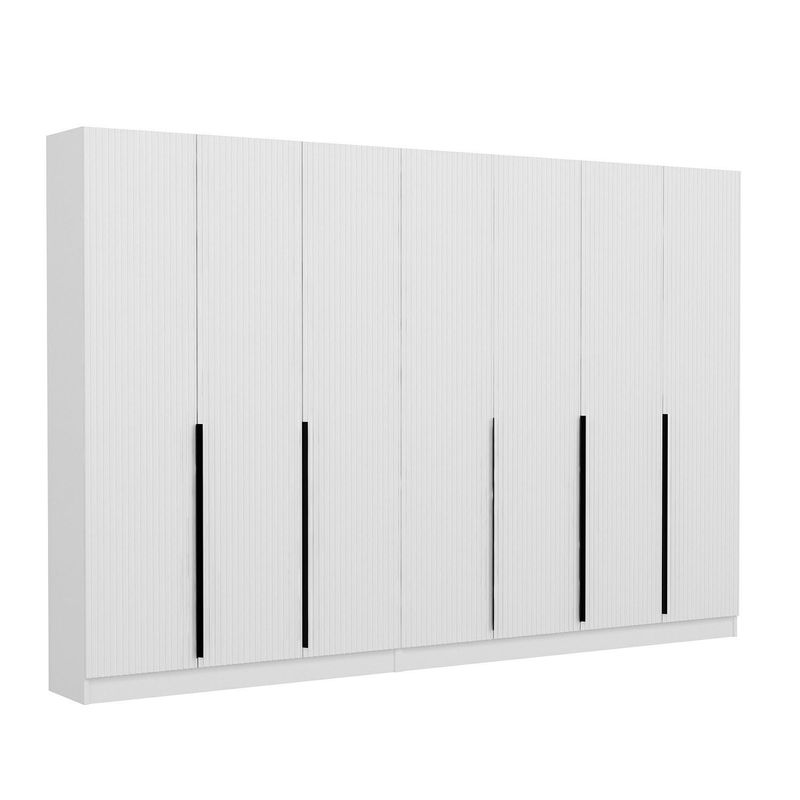 Casa si Gradina - Mobilier - Organizare si depozitare - Cuiere - Cuier hol Hanah Home, PAL melaminat, 315 x 35 x 210 cm, alb, 506MNR3235 - Infinity.ro