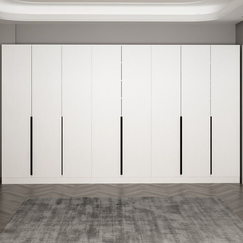 Casa si Gradina - Mobilier - Organizare si depozitare - Cuiere - Cuier hol Hanah Home, PAL melaminat, 360 x 35 x 210 cm, alb, 506MNR3237 - Infinity.ro
