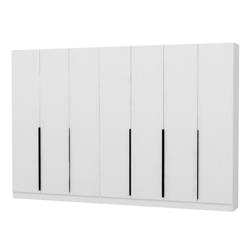 Casa si Gradina - Mobilier - Organizare si depozitare - Cuiere - Cuier hol Hanah Home, PAL melaminat, 315 x 35 x 210 cm, alb, 506MNR3235 - Infinity.ro