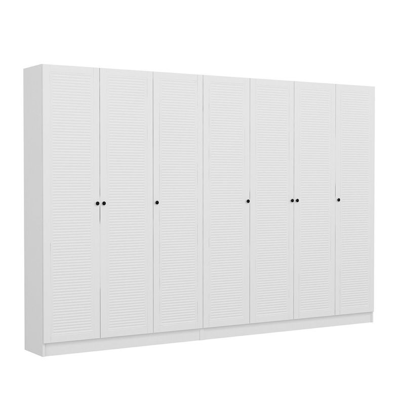 Casa si Gradina - Mobilier - Organizare si depozitare - Cuiere - Cuier hol Hanah Home, PAL melaminat, 315 x 35 x 210 cm, alb, 506MNR3324 - Infinity.ro