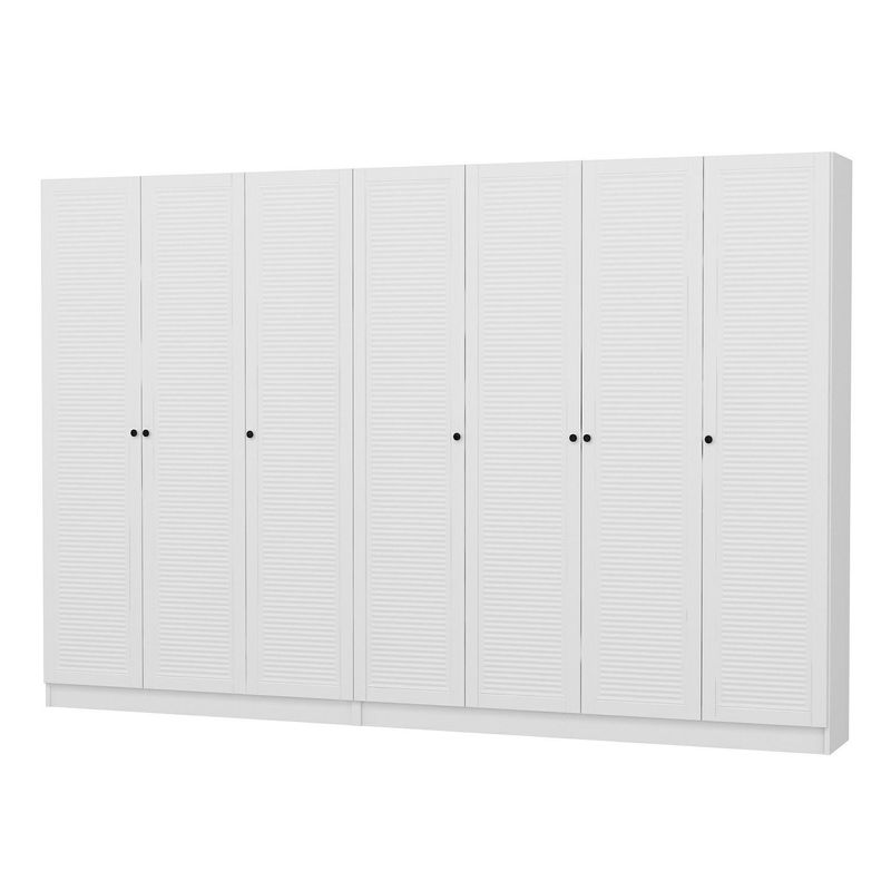 Casa si Gradina - Mobilier - Organizare si depozitare - Cuiere - Cuier hol Hanah Home, PAL melaminat, 315 x 35 x 210 cm, alb, 506MNR3324 - Infinity.ro