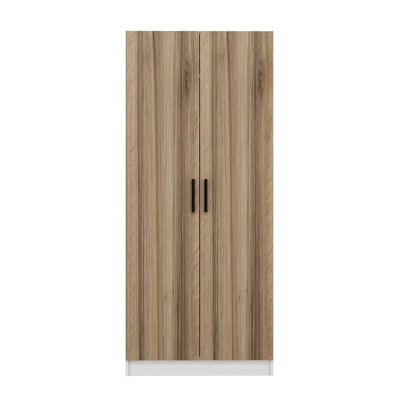 Casa si Gradina - Mobilier - Organizare si depozitare - Cuiere - Cuier hol Hanah Home, PAL melaminat, 90 x 35 x 210 cm, nuc, 506MNR3194 - Infinity.ro