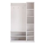 Casa si Gradina - Mobilier - Organizare si depozitare - Cuiere - Cuier hol Hanah Home, PAL melaminat, 120 x 35 x 200 cm, alb mat, 167RAB1607 - Infinity.ro