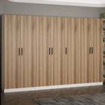 Casa si Gradina - Mobilier - Organizare si depozitare - Cuiere - Cuier hol Hanah Home, PAL melaminat, 315 x 35 x 210 cm, nuc, 506MNR3201 - Infinity.ro