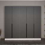 Casa si Gradina - Mobilier - Organizare si depozitare - Cuiere - Cuier hol Hanah Home, PAL melaminat, 225 x 35 x 210 cm, antracit, 506MNR3242 - Infinity.ro