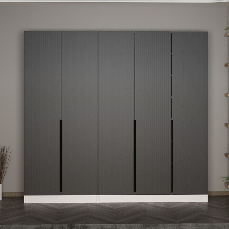 Casa si Gradina - Mobilier - Organizare si depozitare - Cuiere - Cuier hol Hanah Home, PAL melaminat, 225 x 35 x 210 cm, antracit, 506MNR3242 - Infinity.ro