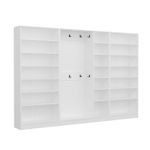 Casa si Gradina - Mobilier - Organizare si depozitare - Cuiere - Cuier hol Hanah Home, PAL melaminat, 315 x 35 x 210 cm, nuc, 506MNR3256 - Infinity.ro