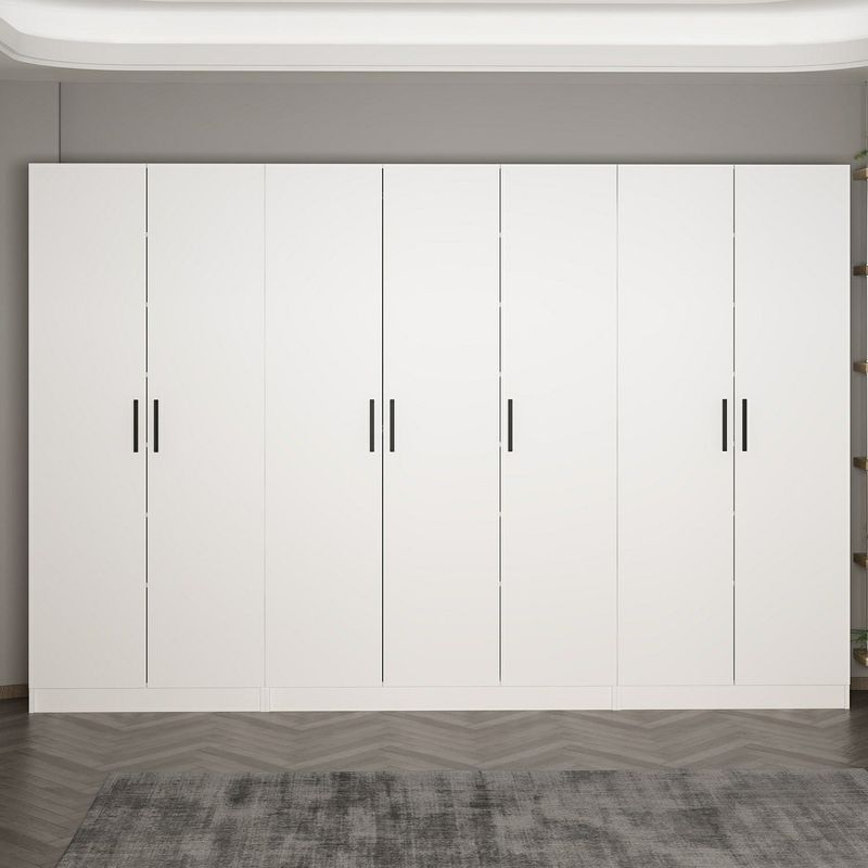 Casa si Gradina - Mobilier - Organizare si depozitare - Cuiere - Cuier hol Hanah Home, PAL melaminat, 315 x 35 x 210 cm, alb, 506MNR3178 - Infinity.ro
