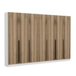 Casa si Gradina - Mobilier - Organizare si depozitare - Cuiere - Cuier hol Hanah Home, PAL melaminat, 315 x 35 x 210 cm, nuc, 506MNR3257 - Infinity.ro