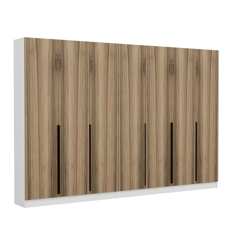 Casa si Gradina - Mobilier - Organizare si depozitare - Cuiere - Cuier hol Hanah Home, PAL melaminat, 315 x 35 x 210 cm, nuc, 506MNR3257 - Infinity.ro