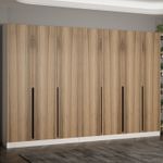 Casa si Gradina - Mobilier - Organizare si depozitare - Cuiere - Cuier hol Hanah Home, PAL melaminat, 315 x 35 x 210 cm, nuc, 506MNR3257 - Infinity.ro
