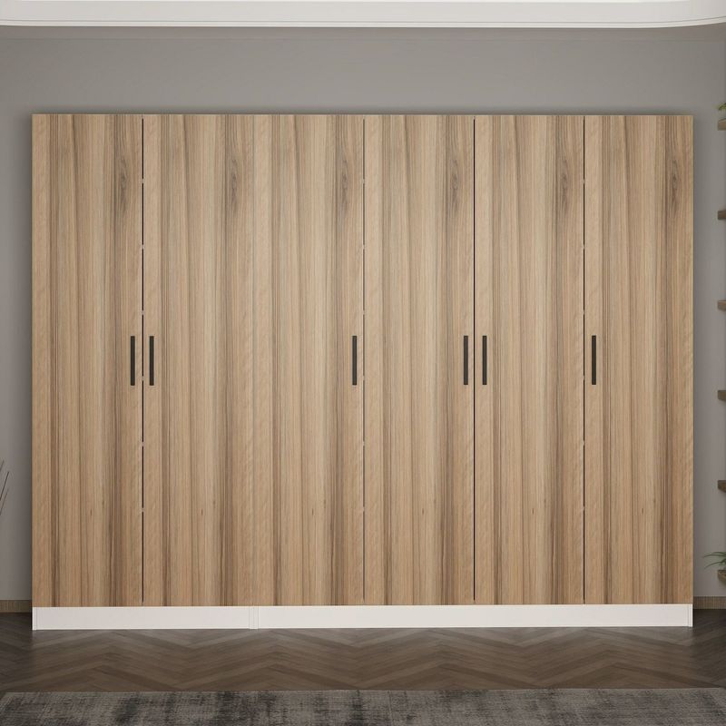 Casa si Gradina - Mobilier - Organizare si depozitare - Cuiere - Cuier hol Hanah Home, PAL melaminat, 270 x 35 x 210 cm, nuc, 506MNR3198 - Infinity.ro