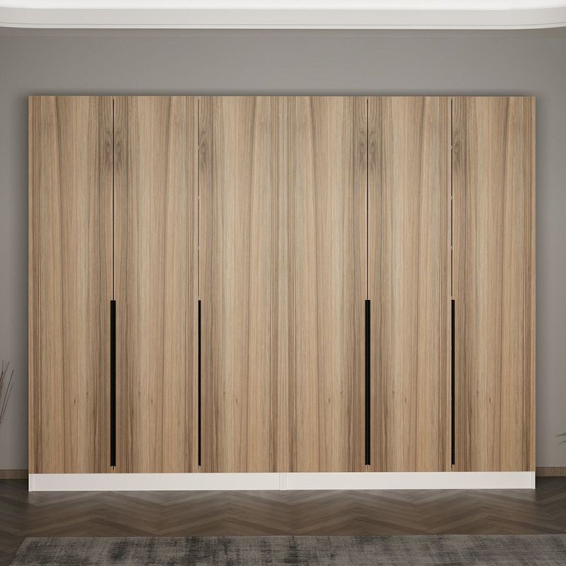 Casa si Gradina - Mobilier - Organizare si depozitare - Cuiere - Cuier hol Hanah Home, PAL melaminat, 270 x 35 x 210 cm, nuc, 506MNR3255 - Infinity.ro
