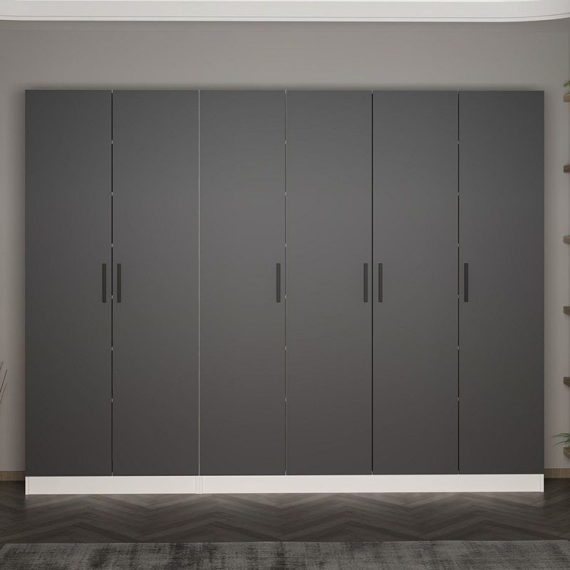 Casa si Gradina - Mobilier - Organizare si depozitare - Cuiere - Cuier hol Hanah Home, PAL melaminat, 270 x 35 x 210 cm, antracit, 506MNR3187 - Infinity.ro