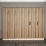 Casa si Gradina - Mobilier - Organizare si depozitare - Cuiere - Cuier hol Hanah Home, PAL melaminat, 270 x 35 x 210 cm, nuc, 506MNR3199 - Infinity.ro