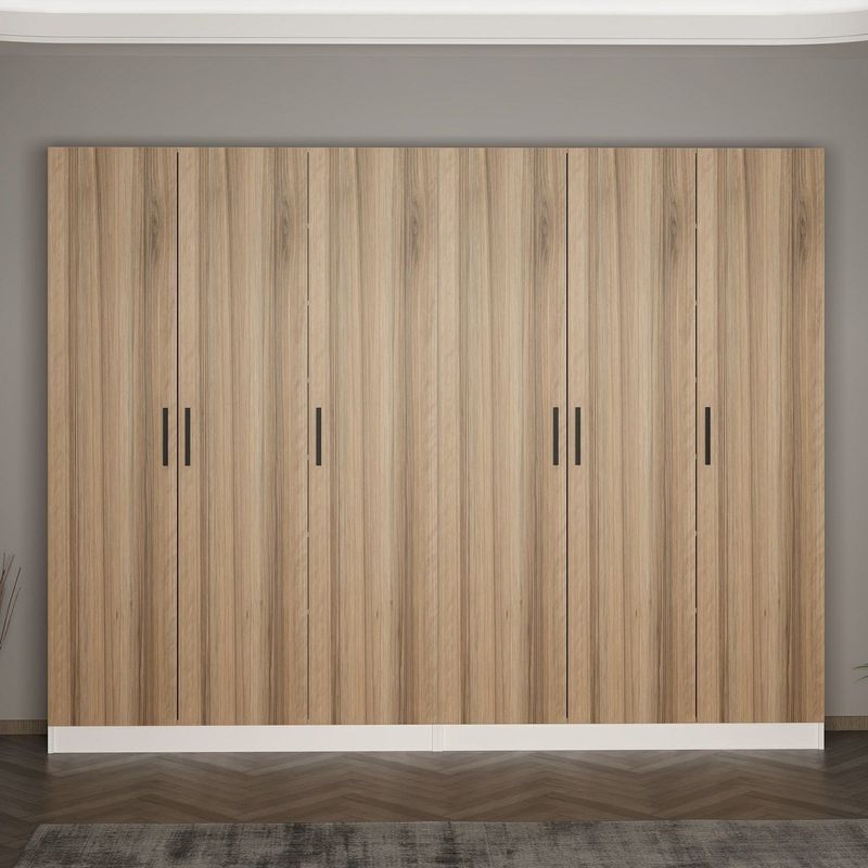 Casa si Gradina - Mobilier - Organizare si depozitare - Cuiere - Cuier hol Hanah Home, PAL melaminat, 270 x 35 x 210 cm, nuc, 506MNR3199 - Infinity.ro