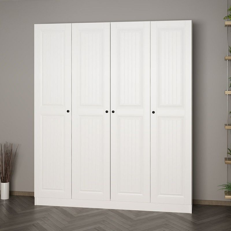 Casa si Gradina - Mobilier - Organizare si depozitare - Cuiere - Cuier hol Hanah Home, PAL melaminat, 180 x 35 x 210 cm, alb, 506MNR3219 - Infinity.ro