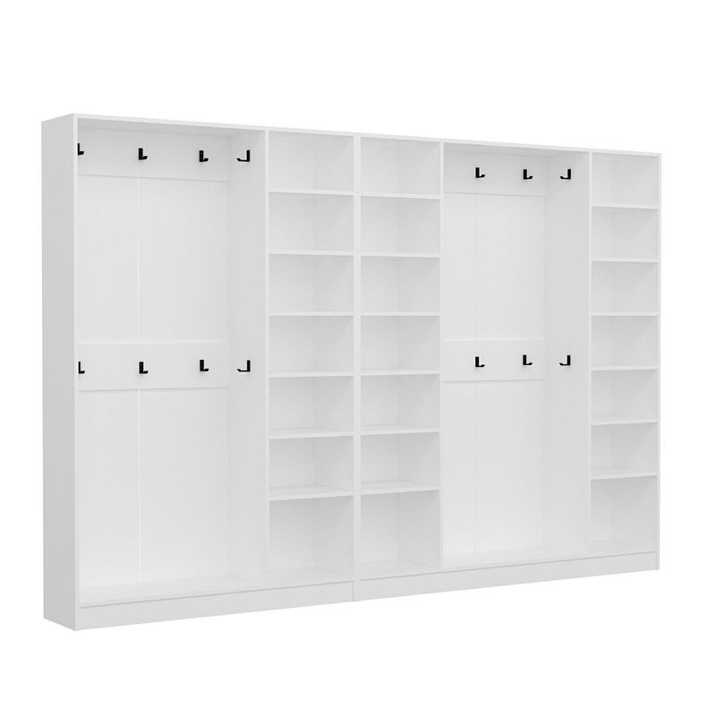 Casa si Gradina - Mobilier - Organizare si depozitare - Cuiere - Cuier hol Hanah Home, PAL melaminat, 315 x 35 x 210 cm, alb, 506MNR3179 - Infinity.ro