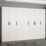 Casa si Gradina - Mobilier - Organizare si depozitare - Cuiere - Cuier hol Hanah Home, PAL melaminat, 315 x 35 x 210 cm, alb, 506MNR3179 - Infinity.ro