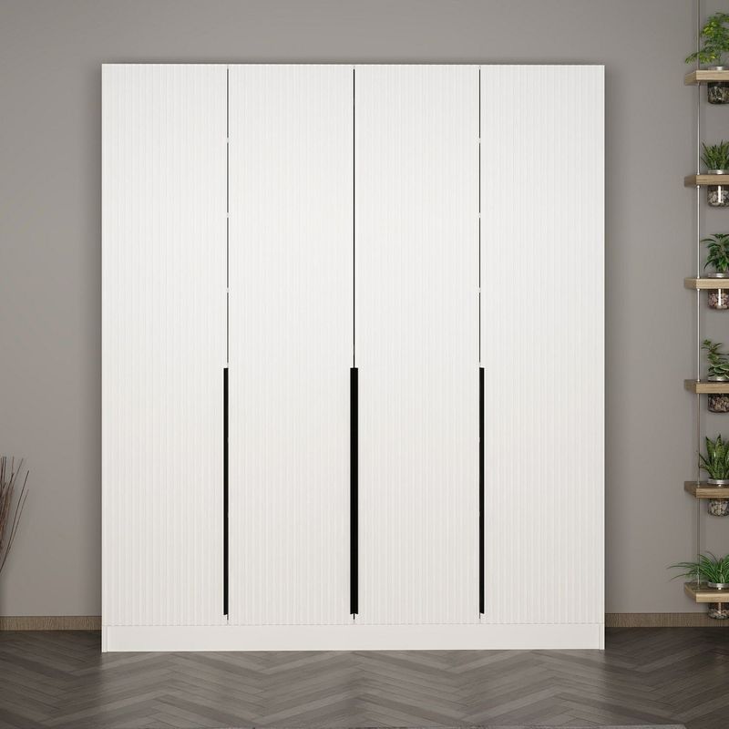Casa si Gradina - Mobilier - Organizare si depozitare - Cuiere - Cuier hol Hanah Home, PAL melaminat, 180 x 35 x 210 cm, alb, 506MNR3230 - Infinity.ro
