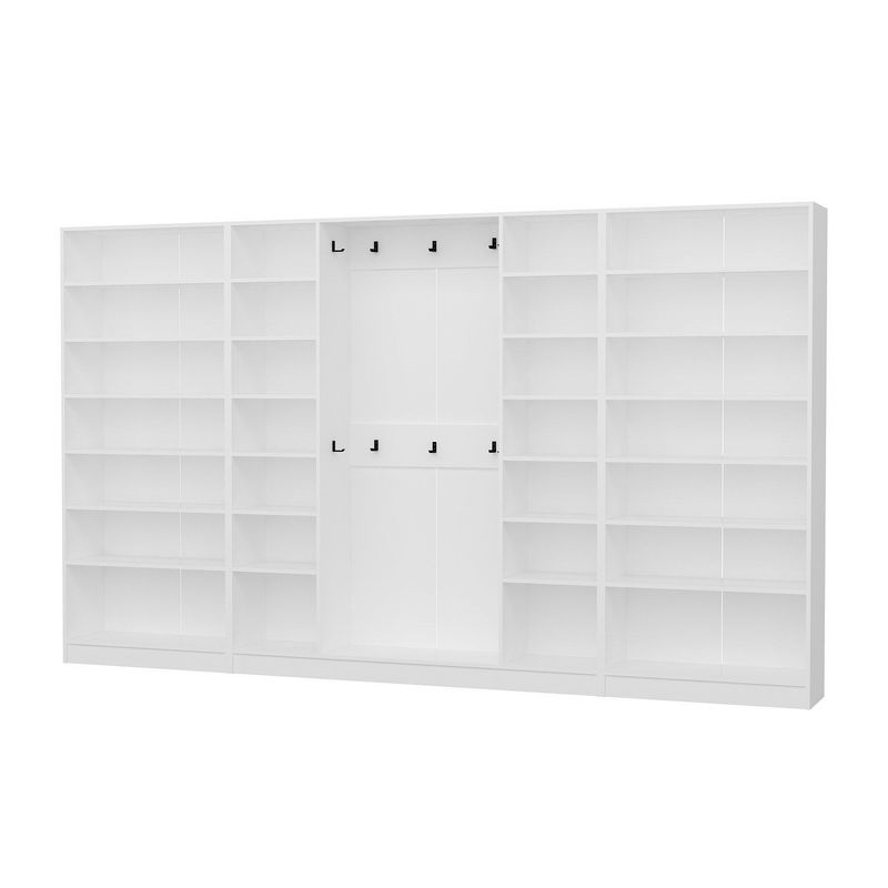 Casa si Gradina - Mobilier - Organizare si depozitare - Cuiere - Cuier hol Hanah Home, PAL melaminat, 360 x 35 x 210 cm, alb, 506MNR3813 - Infinity.ro