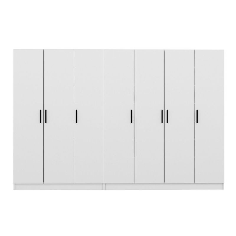 Casa si Gradina - Mobilier - Organizare si depozitare - Cuiere - Cuier hol Hanah Home, PAL melaminat, 315 x 35 x 210 cm, alb, 506MNR3179 - Infinity.ro