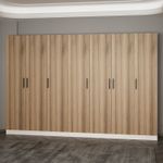 Casa si Gradina - Mobilier - Organizare si depozitare - Cuiere - Cuier hol Hanah Home, PAL melaminat, 315 x 35 x 210 cm, nuc, 506MNR3202 - Infinity.ro