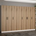 Casa si Gradina - Mobilier - Organizare si depozitare - Cuiere - Cuier hol Hanah Home, PAL melaminat, 315 x 35 x 210 cm, nuc, 506MNR3202 - Infinity.ro