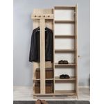 Casa si Gradina - Mobilier - Organizare si depozitare - Cuiere - Cuier hol Hanah Home, PAL melaminat, 90 x 36 x 192 cm, stejar sonoma, 869VEL4837 - Infinity.ro