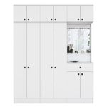 Casa si Gradina - Mobilier - Organizare si depozitare - Cuiere - Cuier hol Hanah Home, PAL melaminat, 120 x 35 x 194 cm, alb, 893RAN1731 - Infinity.ro