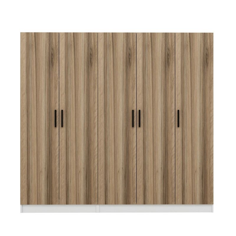 Casa si Gradina - Mobilier - Organizare si depozitare - Cuiere - Cuier hol Hanah Home, PAL melaminat, 225 x 35 x 210 cm, nuc, 506MNR3197 - Infinity.ro